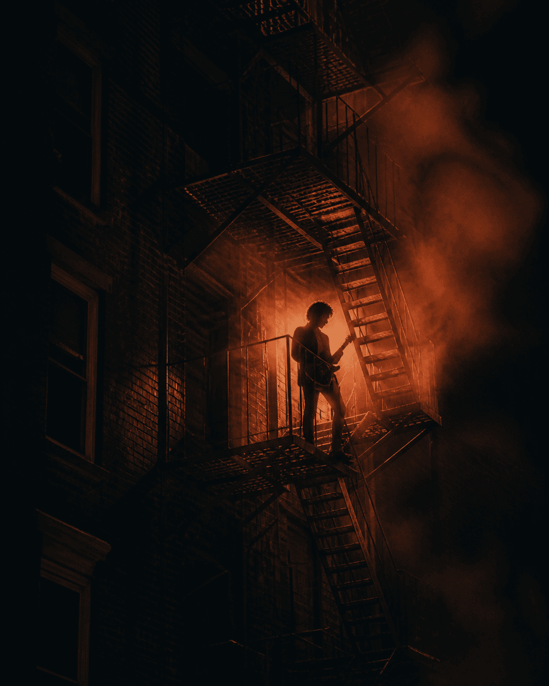 FIRE ESCAPE album cover artwork by RUE SAINT