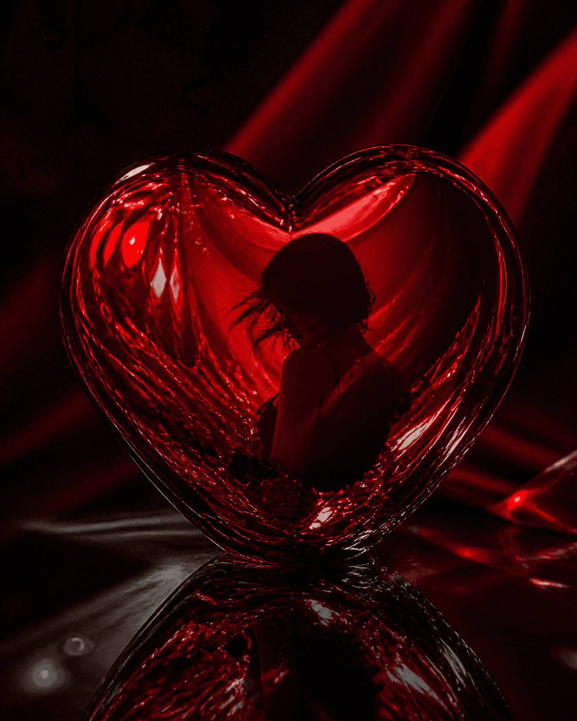 HEARTBEAT album cover artwork by KISS THE FLOOR