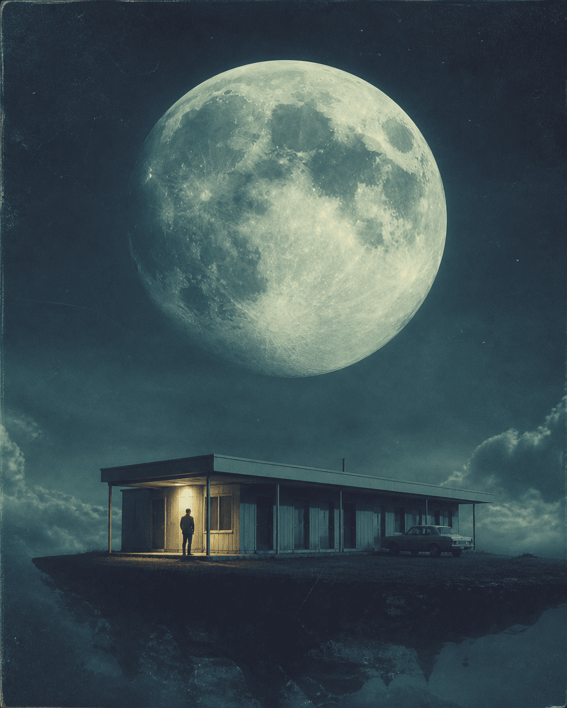 LUNAR MOTEL album cover artwork by SLOW LEAVES